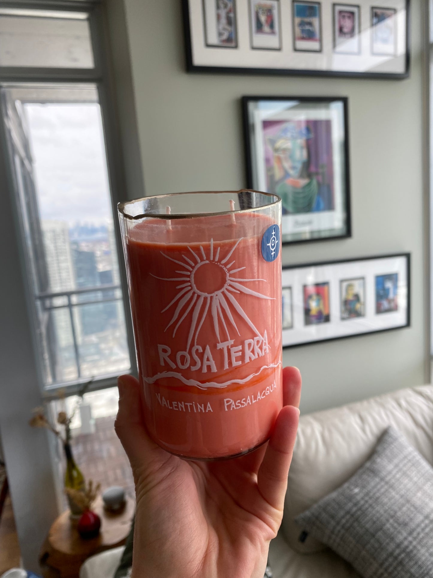 Rosa Terra Candle