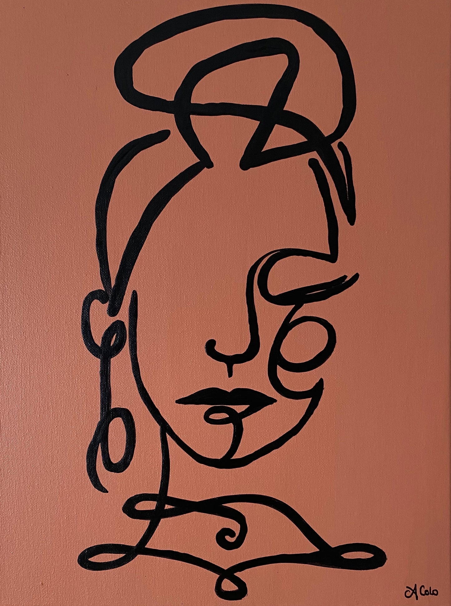 Boho Girl with Bun