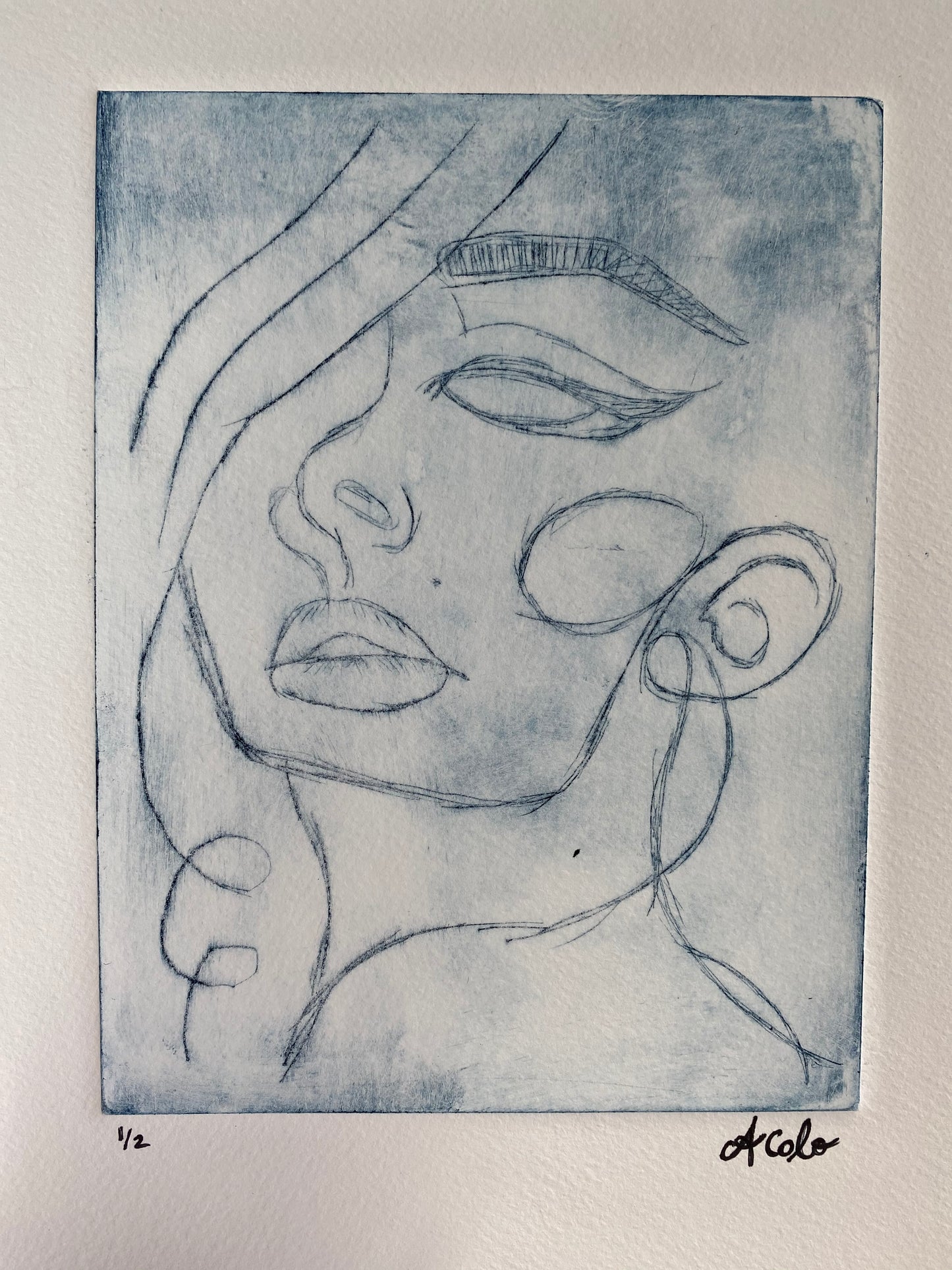 Woman's Face Print