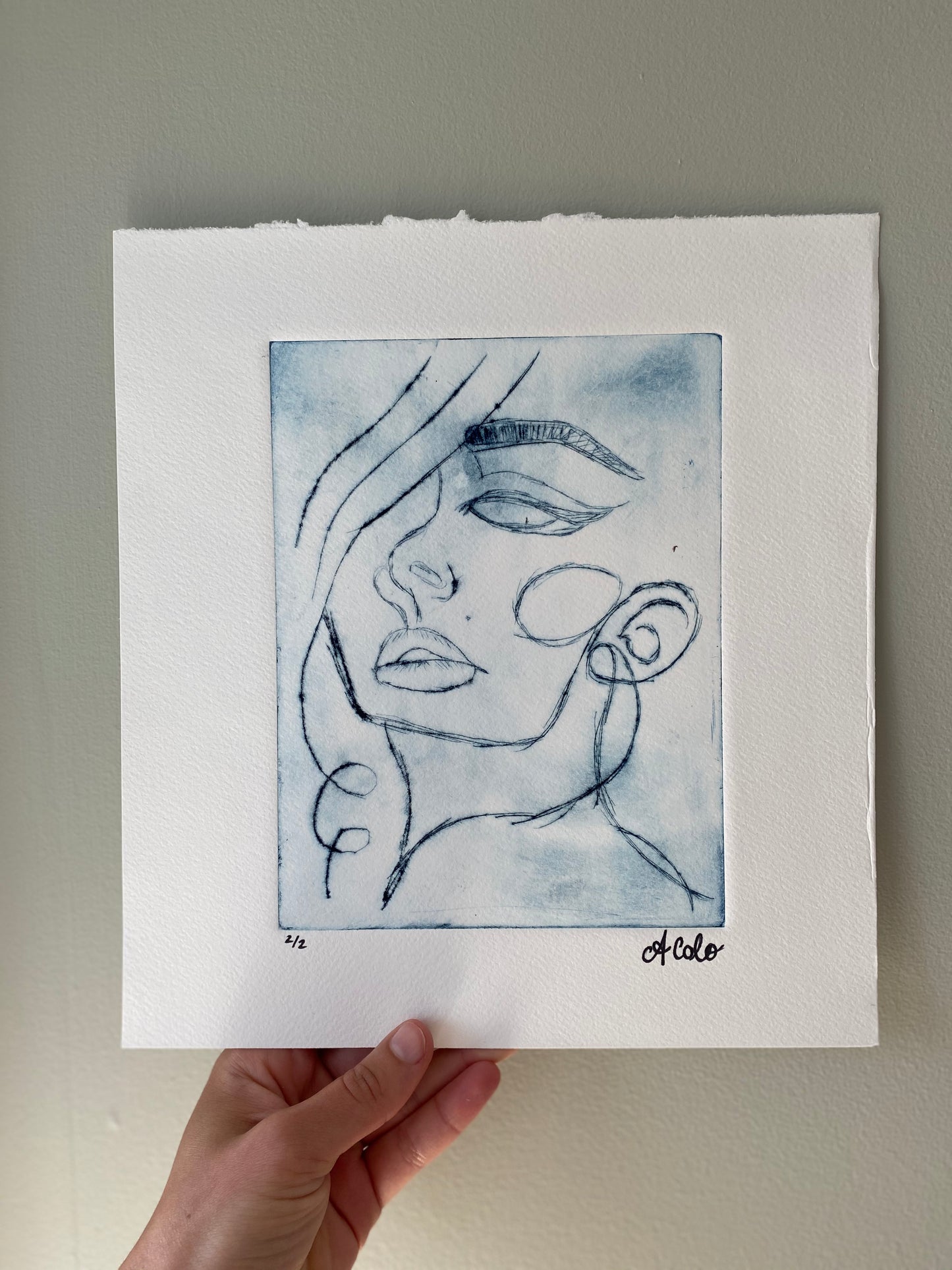 Woman's Face Print