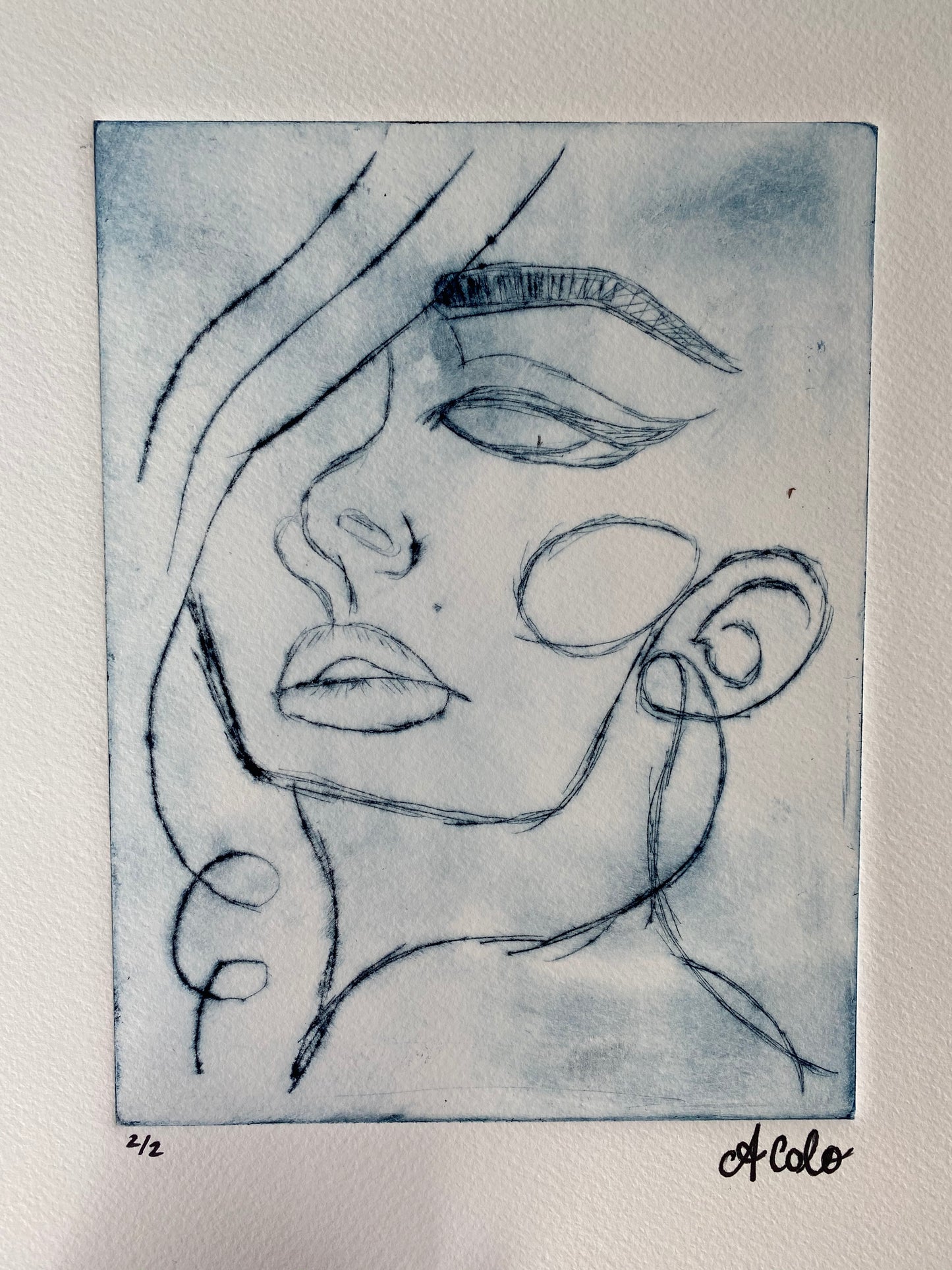 Woman's Face Print