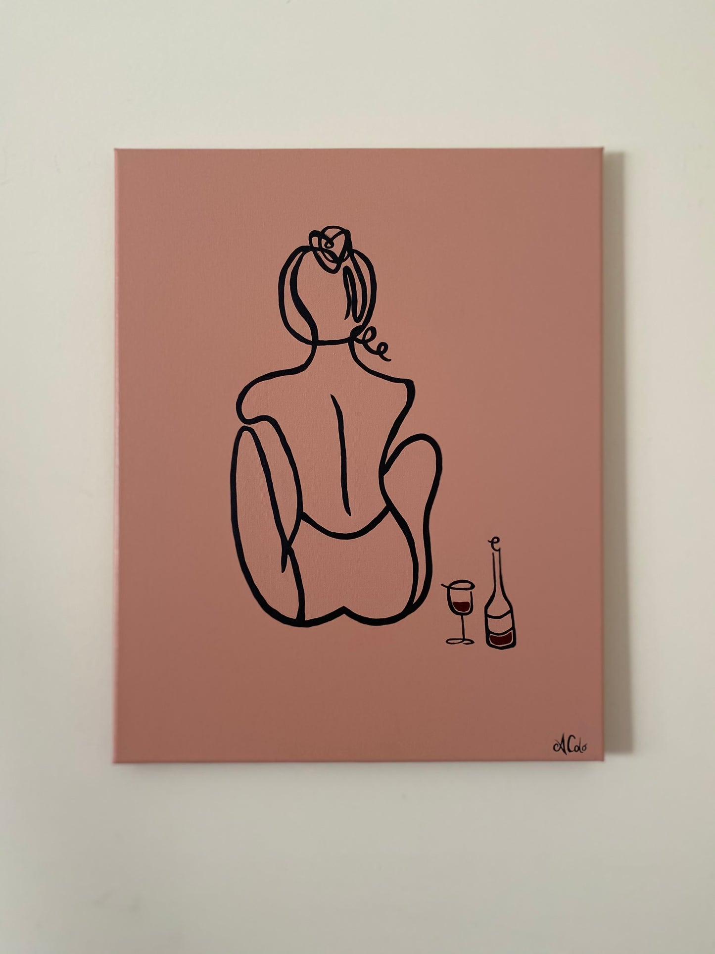 A Lady and her Red Wine